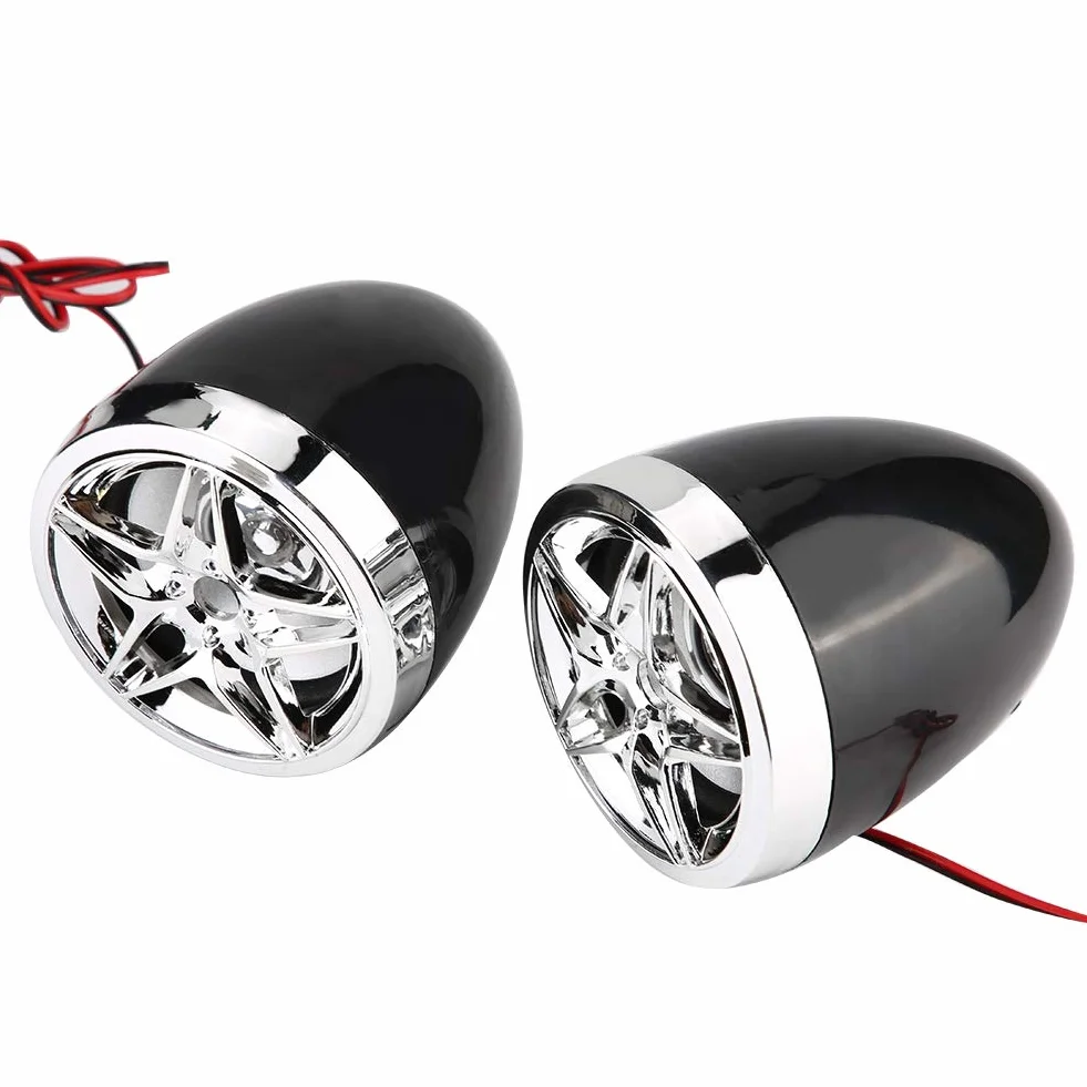 Qiilu Moto MP3, Moto impermeabile BT Lettore MP3 o Stereo Sistema di altoparlanti USB TF Card Carrier