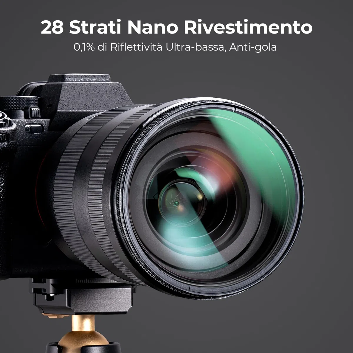 K&F CONCEPT Nano-Xcel Filtro Polarizzatore Circolare a Riflettività Ultra Bassa, Filtro CPL in Vetro Ottico con 28 Strati Rivestimento Nano per Obiettivi