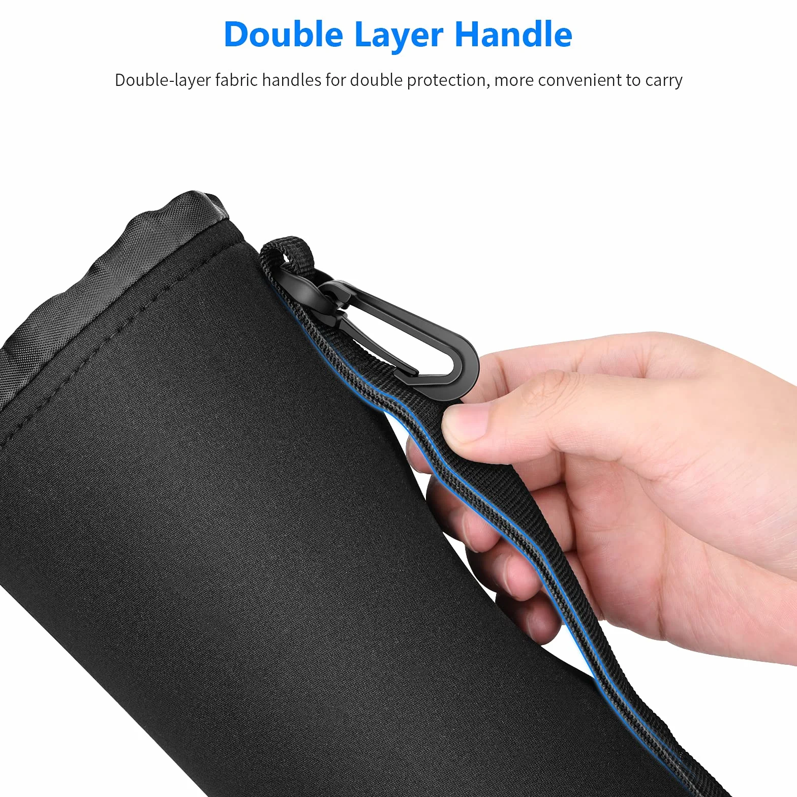 Neewer Lens Case 4-Pack, Lens Pouch Bag with Thick Protective Neoprene for DSLR Camera Lens (Fit for Canon, Nikon, Sony, Olympus, Panasonic) Includes: Small, Medium, Large, XL Size