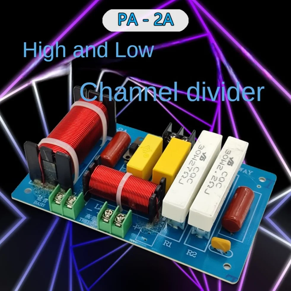 2 PC PA-2A Altoparlante A 2 Vie Crossover Alti + Subwoofer per Puri 450W Divisore di Frequenza Filtri PCB Fai da Te + Componenti Elettronici Fai da Te per la Casa