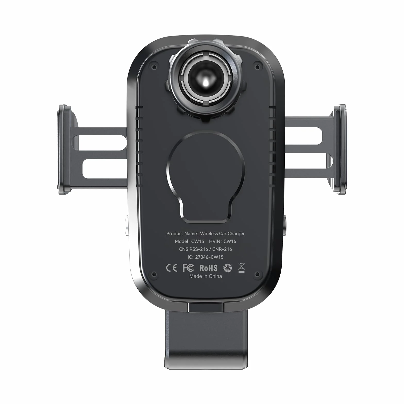 Auckly Qi 15W Caricatore Wireless Auto,Auto-Bloccaggio Supporto Telefono Auto, Ricarica Wireless Auto per iPhone 13/14/12 Pro Max Mini Plus 11/Pro/Xs,Supporto Smartphone per Galaxy S22/S20/S9 e Altri