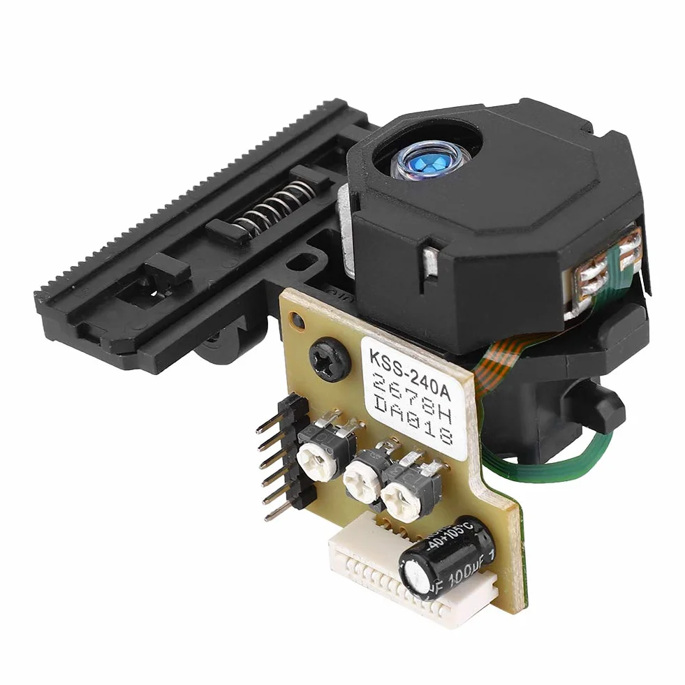 Testina Laser Ottica per Lettore DVD Lente Singola Vetro Blu Trasparente Componente Elettronico Riparazione Sostituzione
