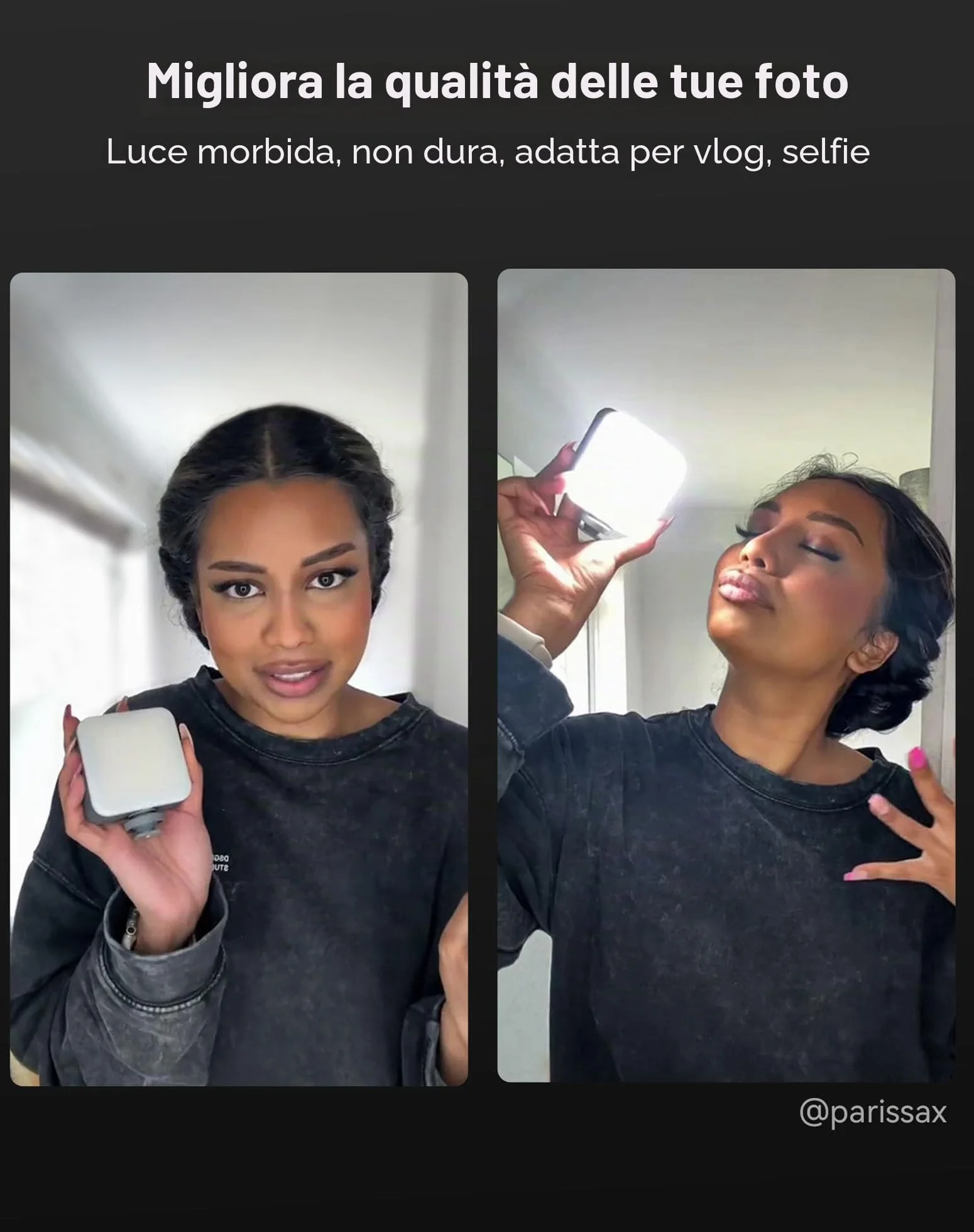 SMALLRIG Luce Video RGB, 96 LED per Fotocamera, Portatile, Illuminazione Fotografica con 3 Cold Shoe, 2200 mAh, Ricaricabile CRI 95+ 2700-6500 K, Pannello Dimmerabile - 3286B