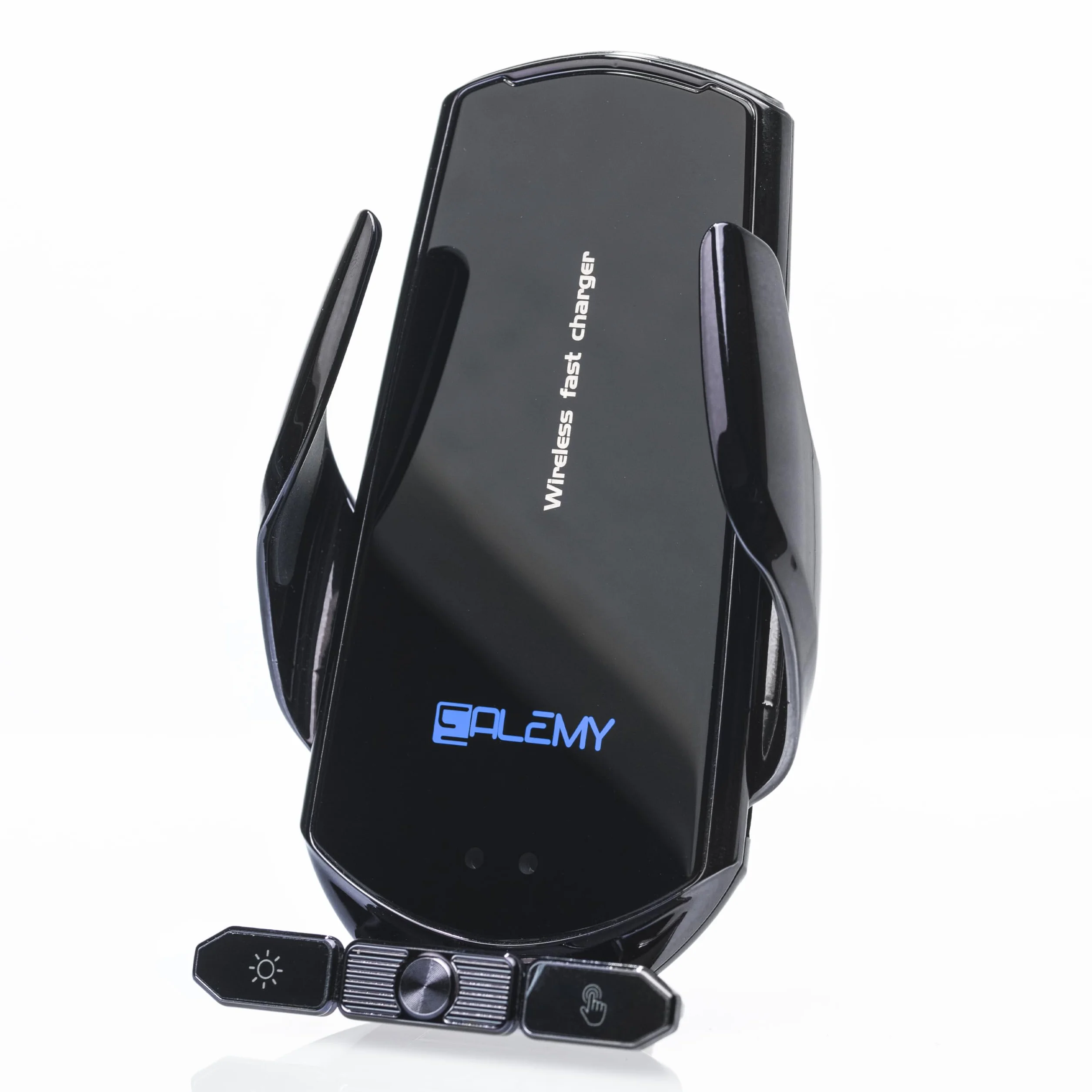 ALEMY DIGITAL Caricatore Wireless Auto, Porta Cellulare Auto, Supporto Telefono Per Auto Universale Con Ricarica e Auto Bloccaggio Con Rotazione Di 360°