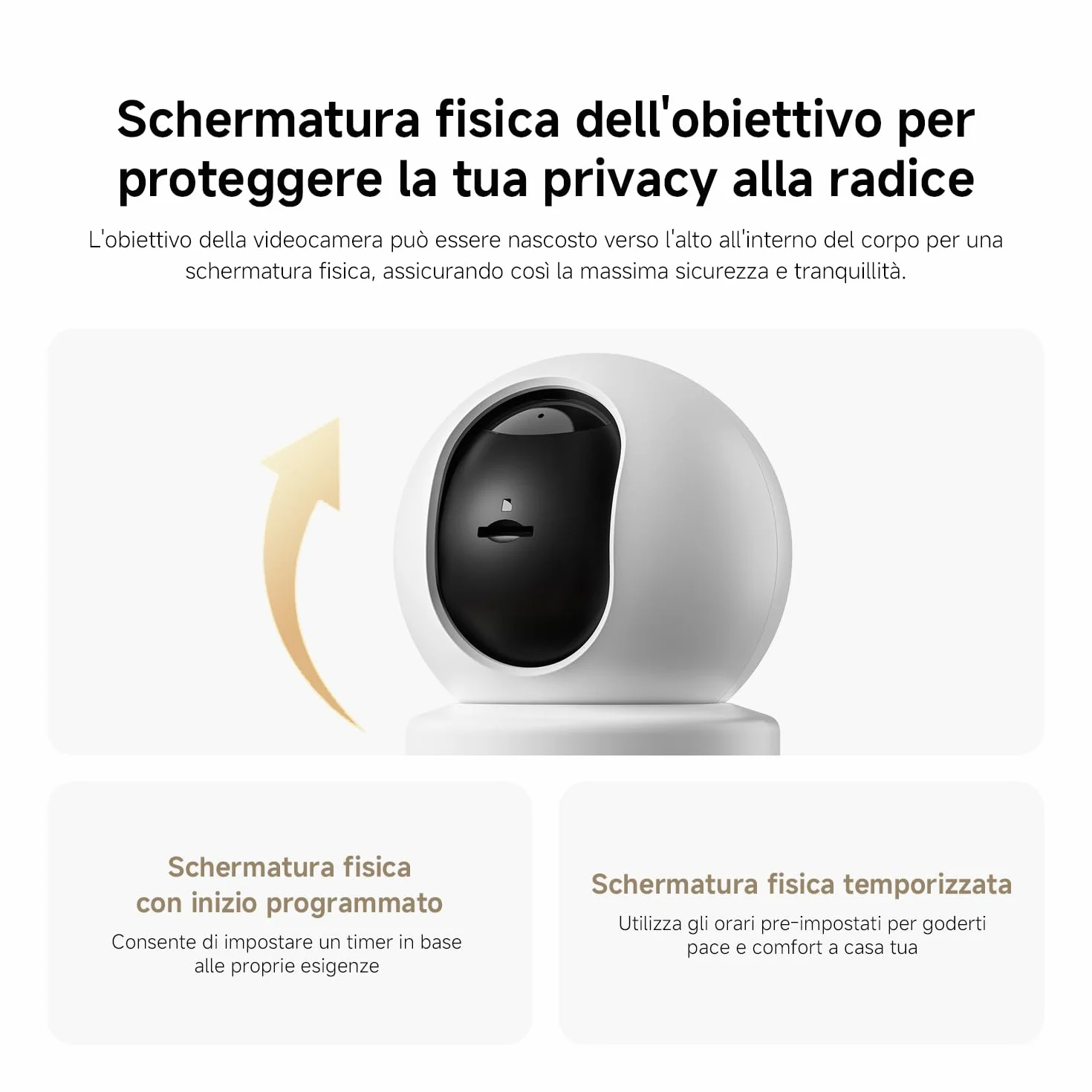 XIAOMI C302 Indoor WiFi Camera 2K (3MP) with Privacy Shield, 360° Vision Camera, AI Detection of Baby/Pets, Two-Way Audio, Ultra-Colors in Very Low Light, Alexa