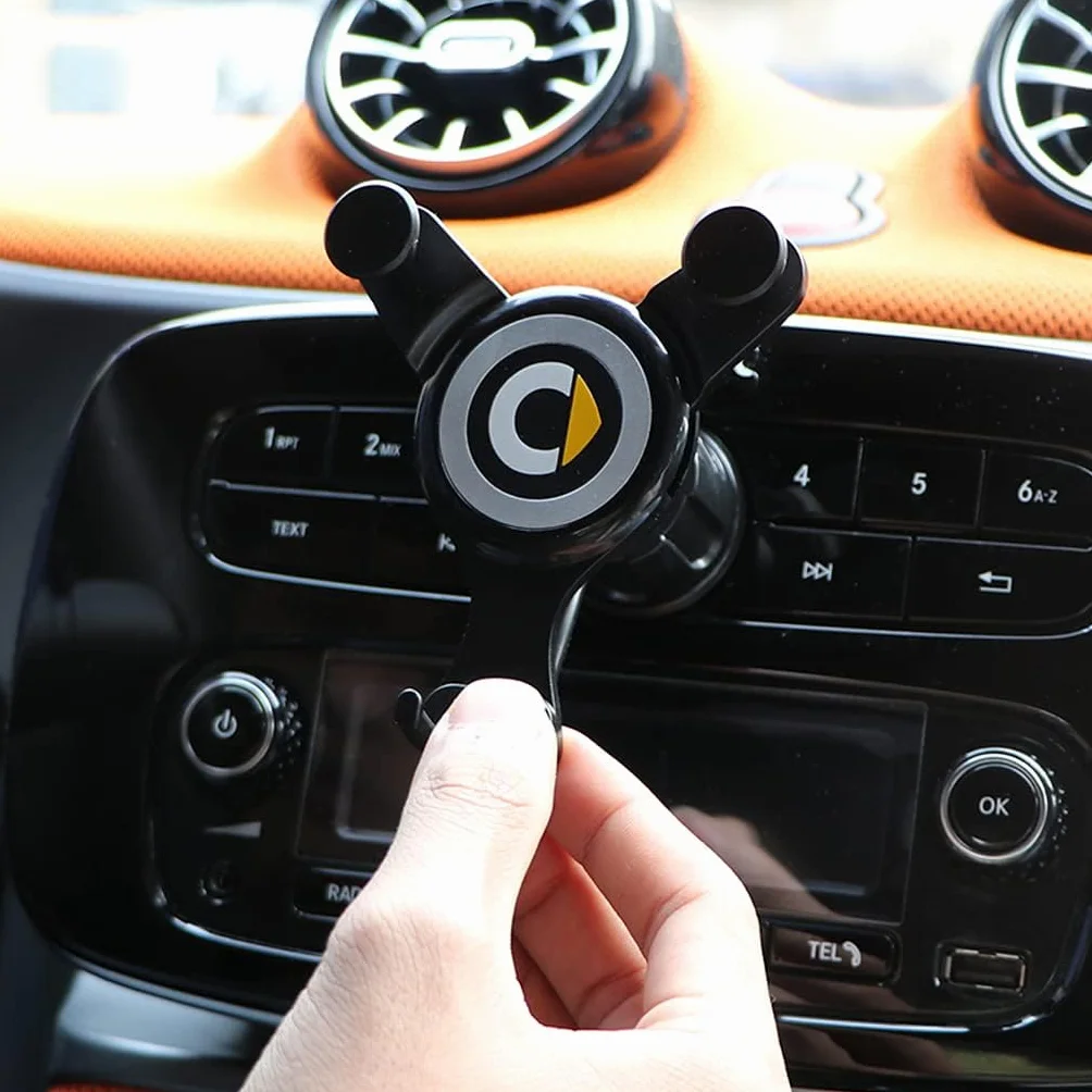 SHIFENG Supporto per Auto per Smart 453 Fortwo Forfour 2015-2021, Supporto per Telefono Cellulare e Navigazione, Accessori per Ricarica