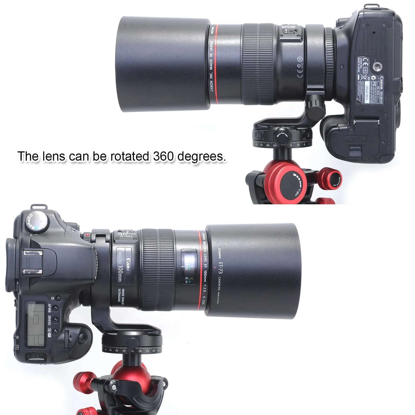 iShoot Metallo Treppiede Anello D Lens Collare Supporto Staffa di Supporto per Canon EF 100mm f/2.8L è USM Macro