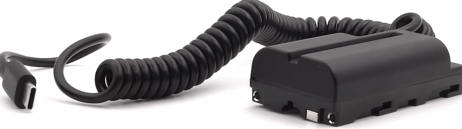 PATONA NP-F NP-F550 NP-F750 NP-F960 NP-F970 NP-FM500 USB-C Dummy Batteria USB-C Premium adattatore caricatore alimentatore per monitor fotocamera LED luci video (9415)