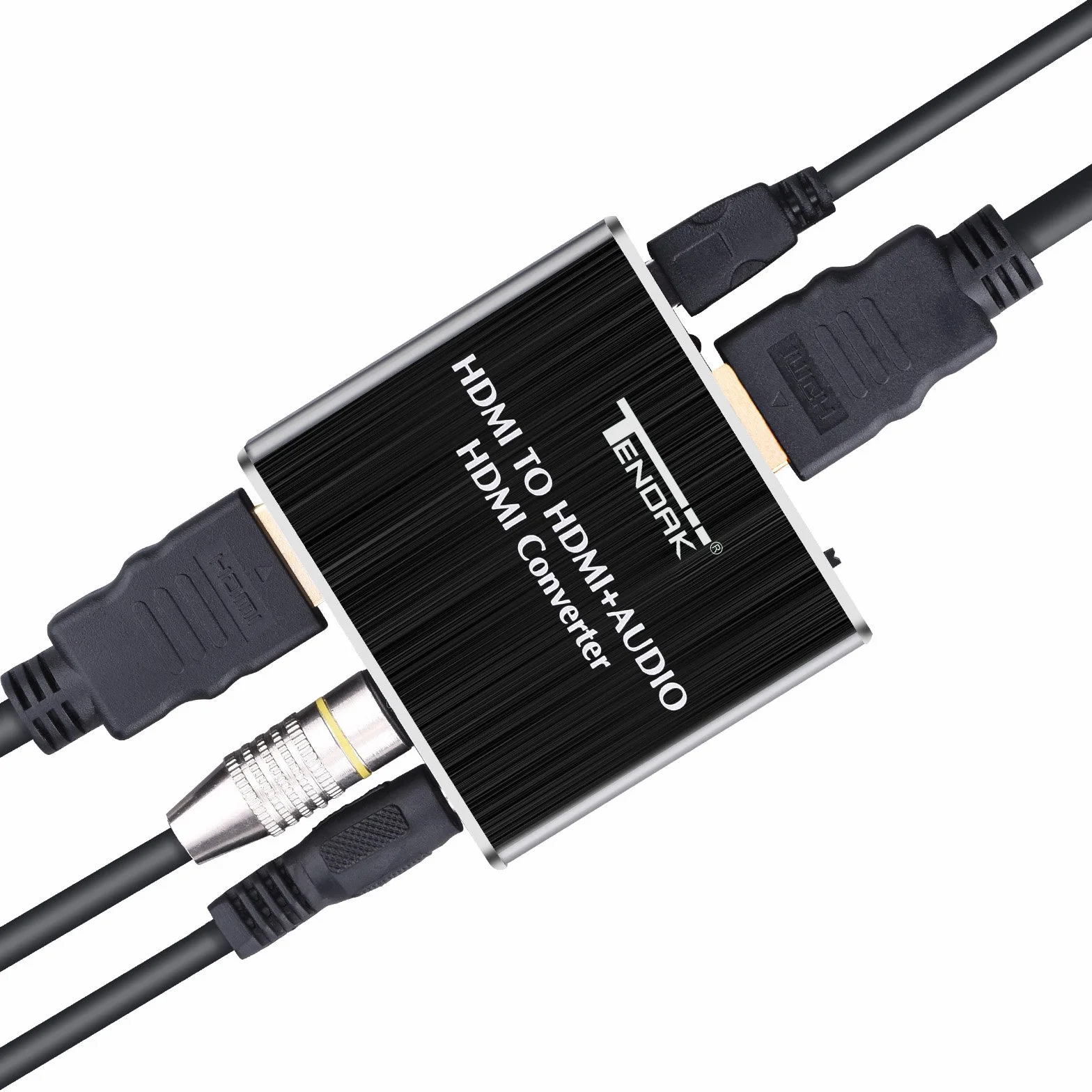 Tendak Splitter audio HDMI 4K Estrattore HDMI a SPDIF TOSLINK ottico e stereo 3,5 mm Adattatore