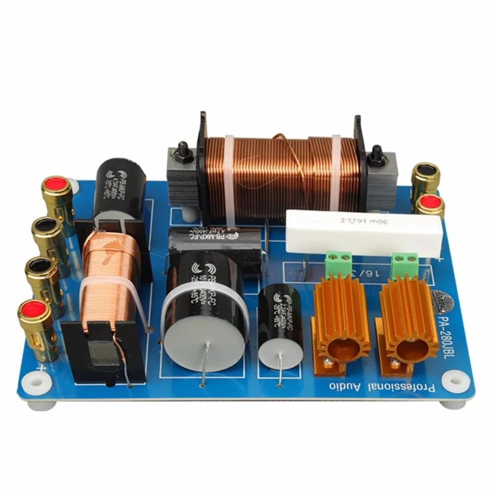 Divisore di Frequenza Professionale Crossover per Altoparlanti A Due Vie da 1500 W per Prestazioni Palco Singolo per Altoparlante Singolo da 15 Pollici e 18 Pollici