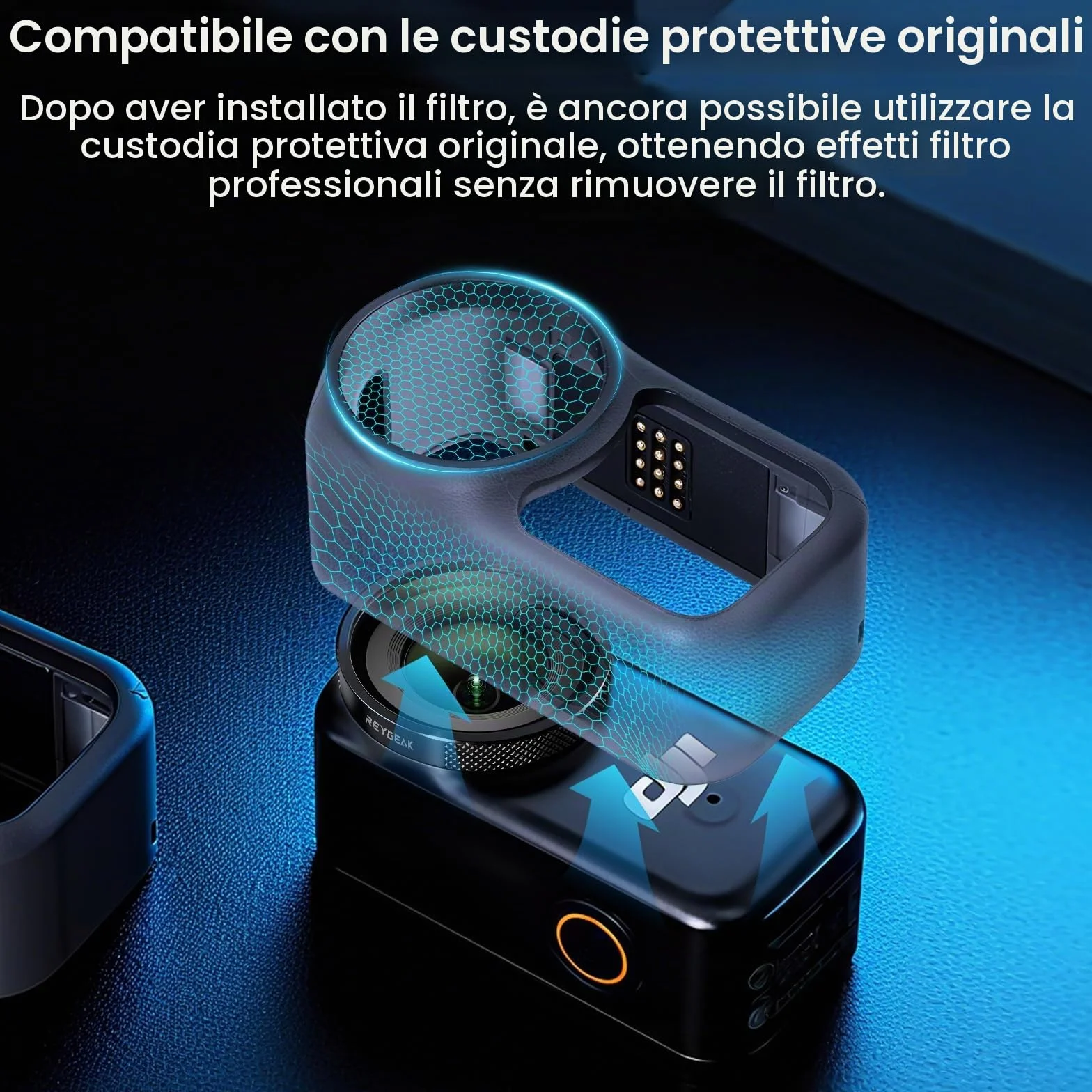 REYGEAK Set di filtri ND per DJI Osmo Nano, CPL/ND8/16/32 per OSMO Nano, telaio in alluminio multi-rivestito HD Optical Glass (CPL/ND8/16/32)