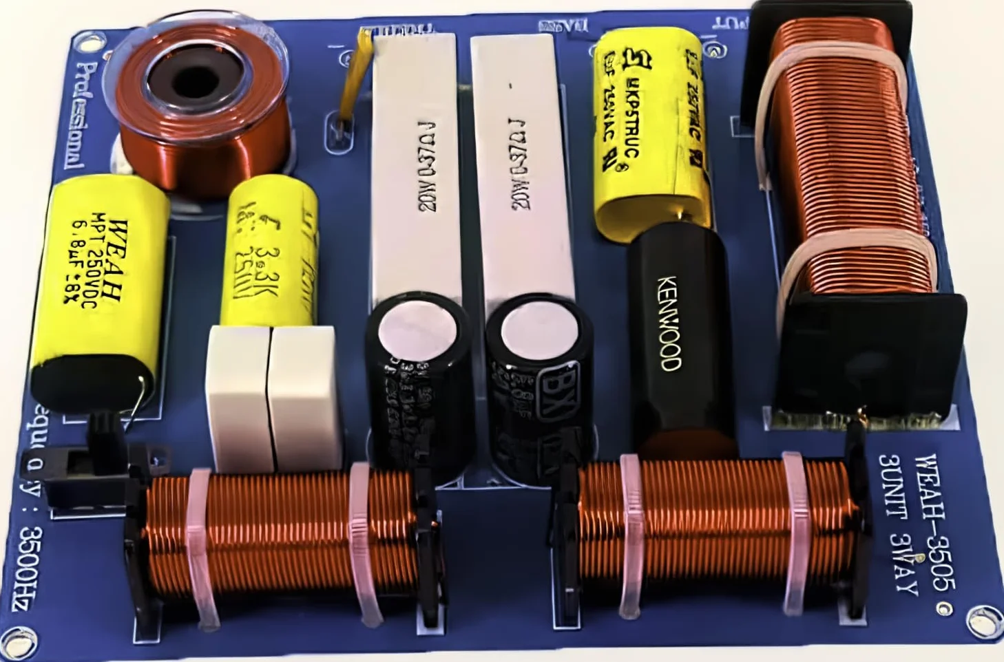 Altoparlante Divisore di frequenza Crossover 3 vie 300 W Altoparlante HiFi Audio Alti Midrange Bassi 3 unità Filtri crossover per altoparlanti da 3-5 pollici