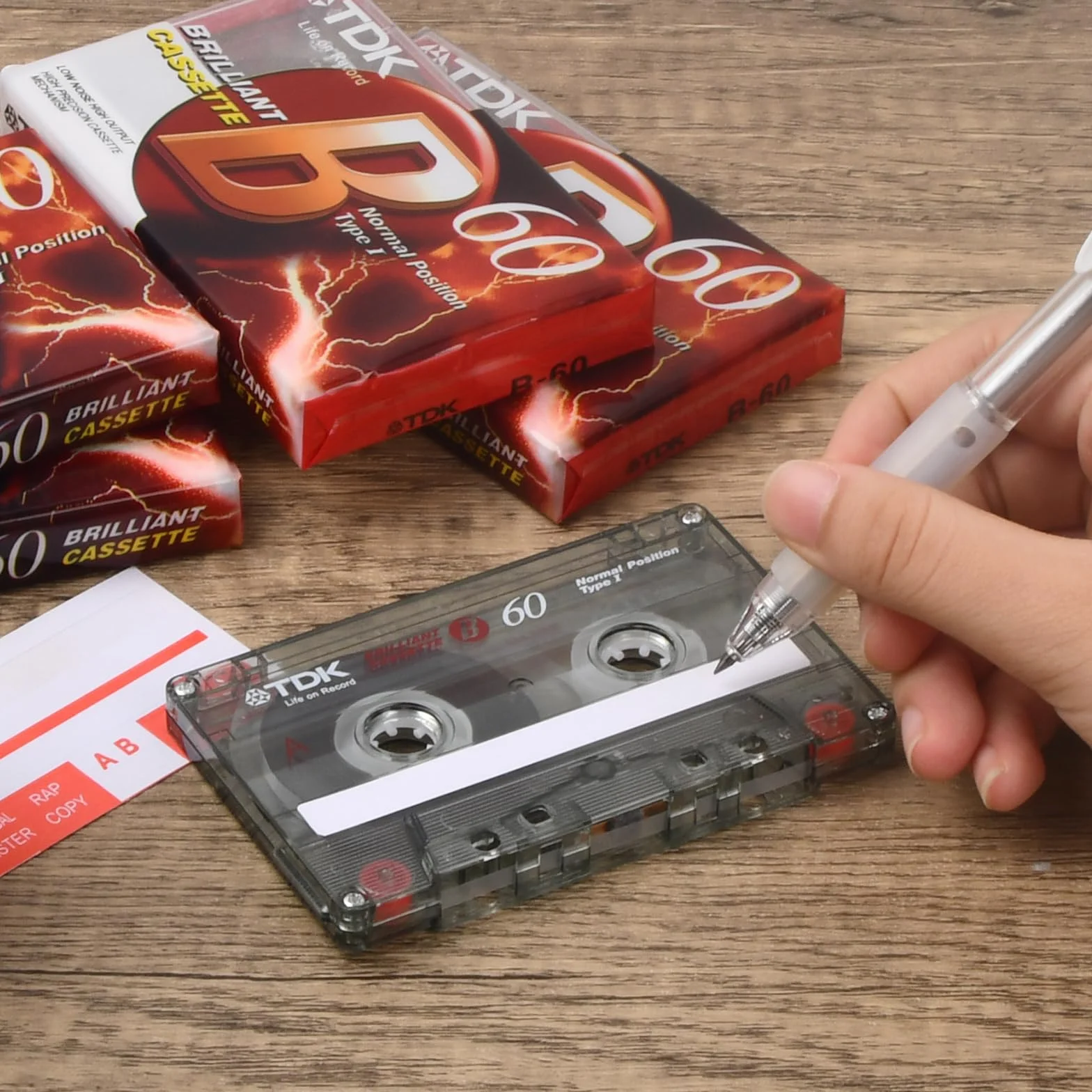Confezione da 10 Cassette, 60 Minuti Musicassette Vergini, Nastri per Cassette Vuote, Basso Rumore, per Conferenze, Seminari, Registrazione Quotidiana