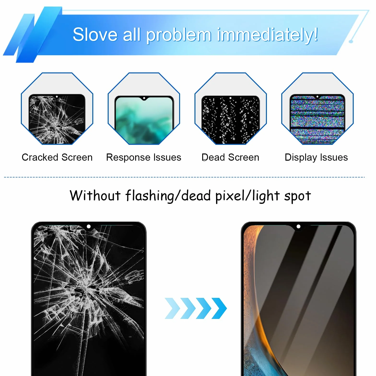 Dinow Schermo per Samsung Galaxy A16 4G SM-A165F, SM-A165M, Schermo di Ricambio per Samsung Galaxy A16 LCD Touch A165 Digitalizzatore con cornice (con strumento di riparazione)