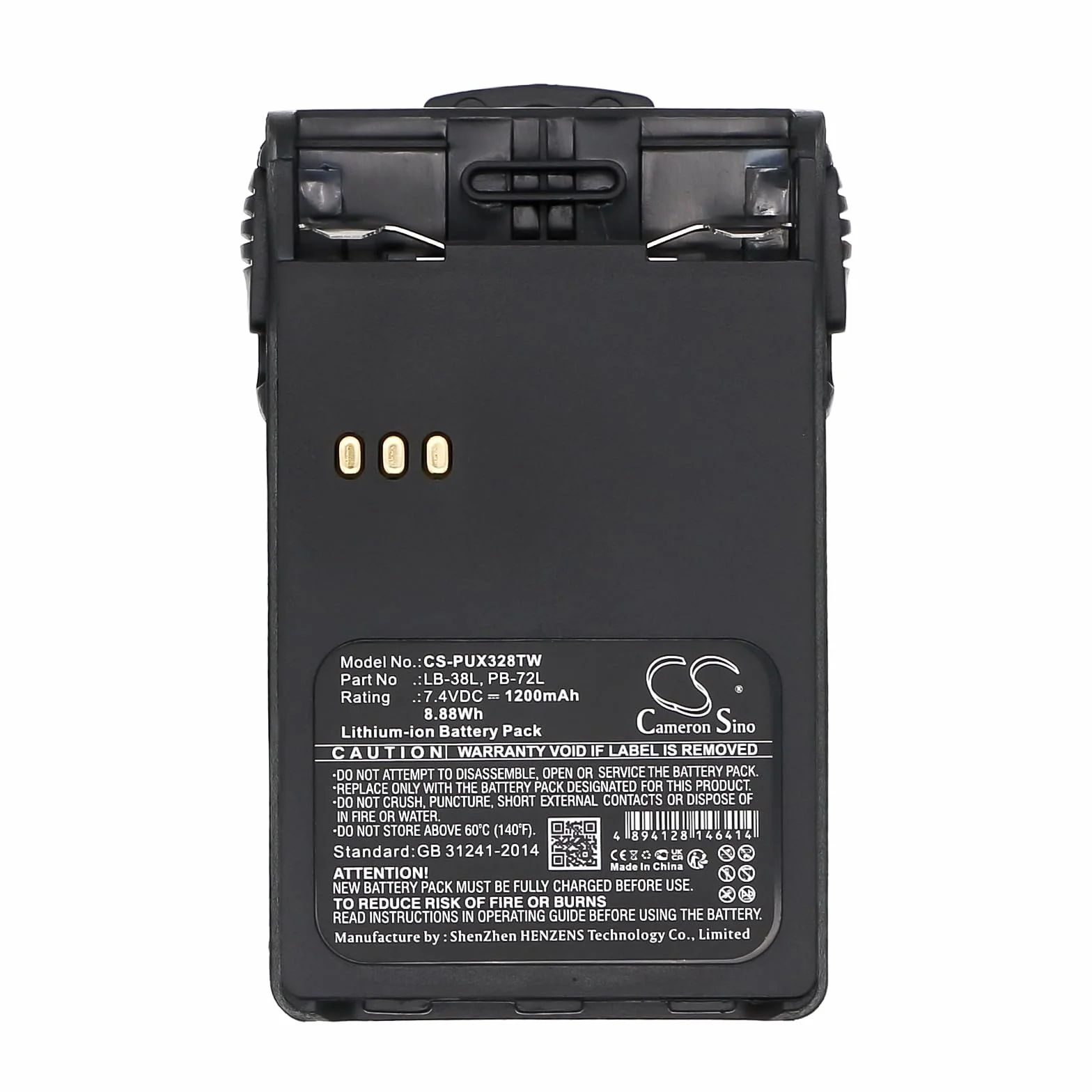 TECHTEK Batteria 1200mAh compatibile con Midland CT-32, CT-710, CT200, CT210, CT400, CT410, G14, PR-2216
