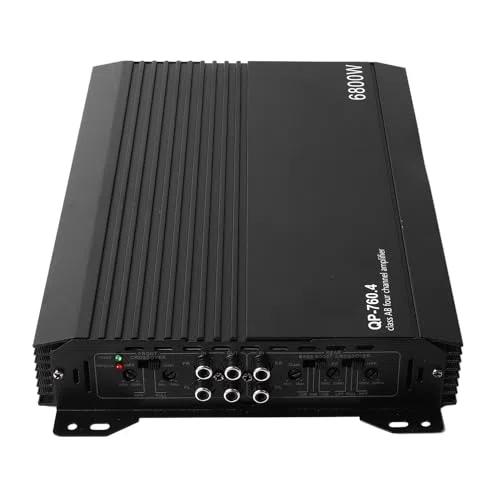 Amplificatore Stereo Auto 4 Canali, Alta, Dissipazione Calore in Alluminio