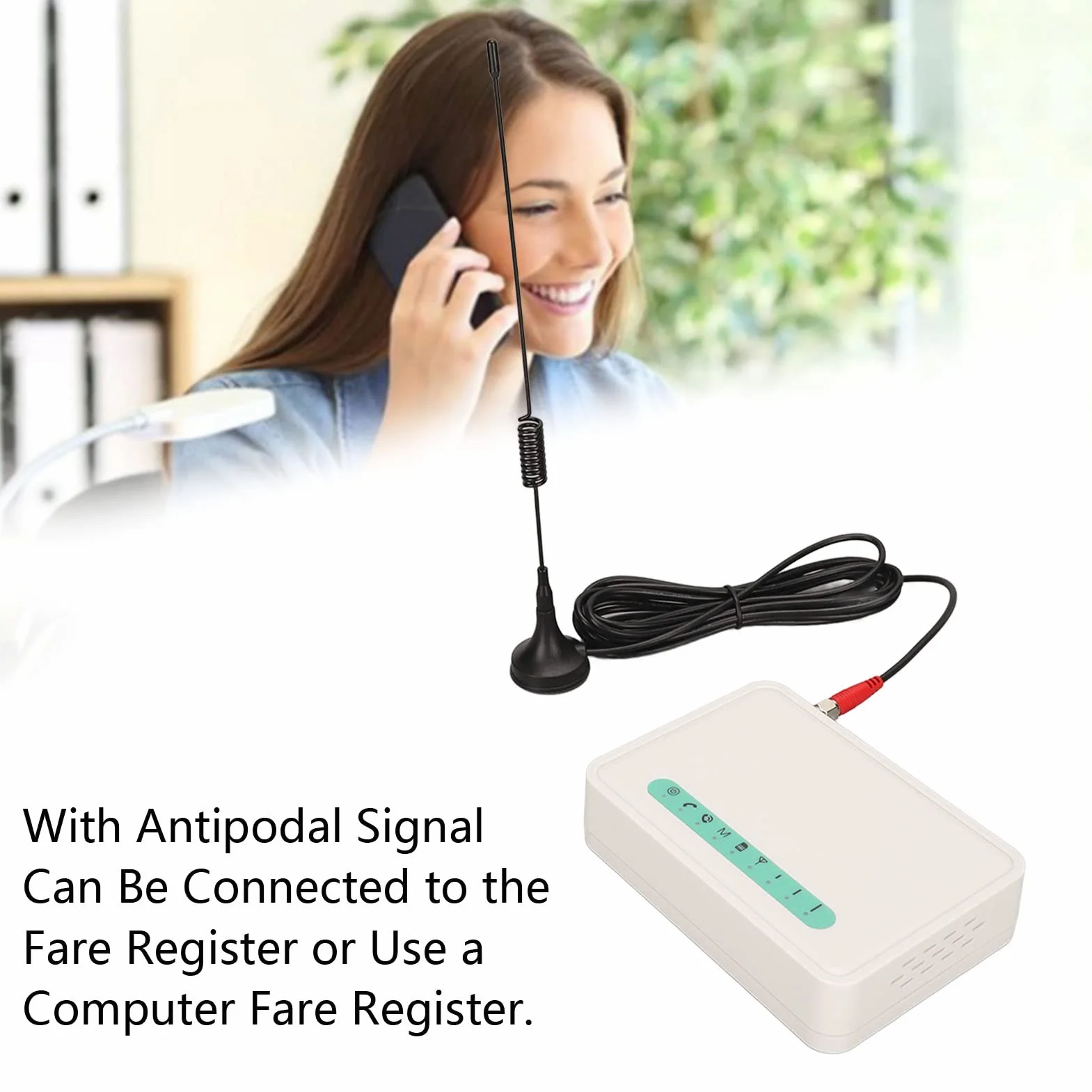 Fockety gsm Terminale Senza Fili Fisso, 3G 4G LTE Quad Band gsm 850/900/1800/1900Mhz Desktop Terminale Wireless Chiamante ID Dialer con Display Luci a LED, per Telefonica, Allarme