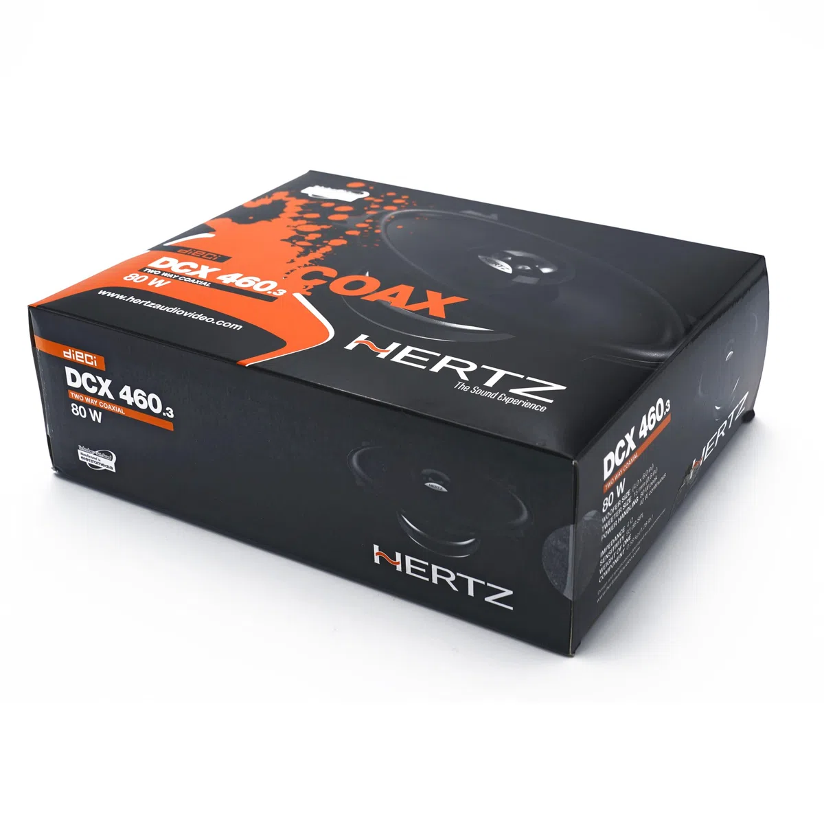 Hertz DCX 460.3 – Coppia di altoparlanti coassiali a 2 vie da 4"x6" per auto, 120W Peak, tweeter a cupola in PEI e cono in carta trattata per risposta lineare
