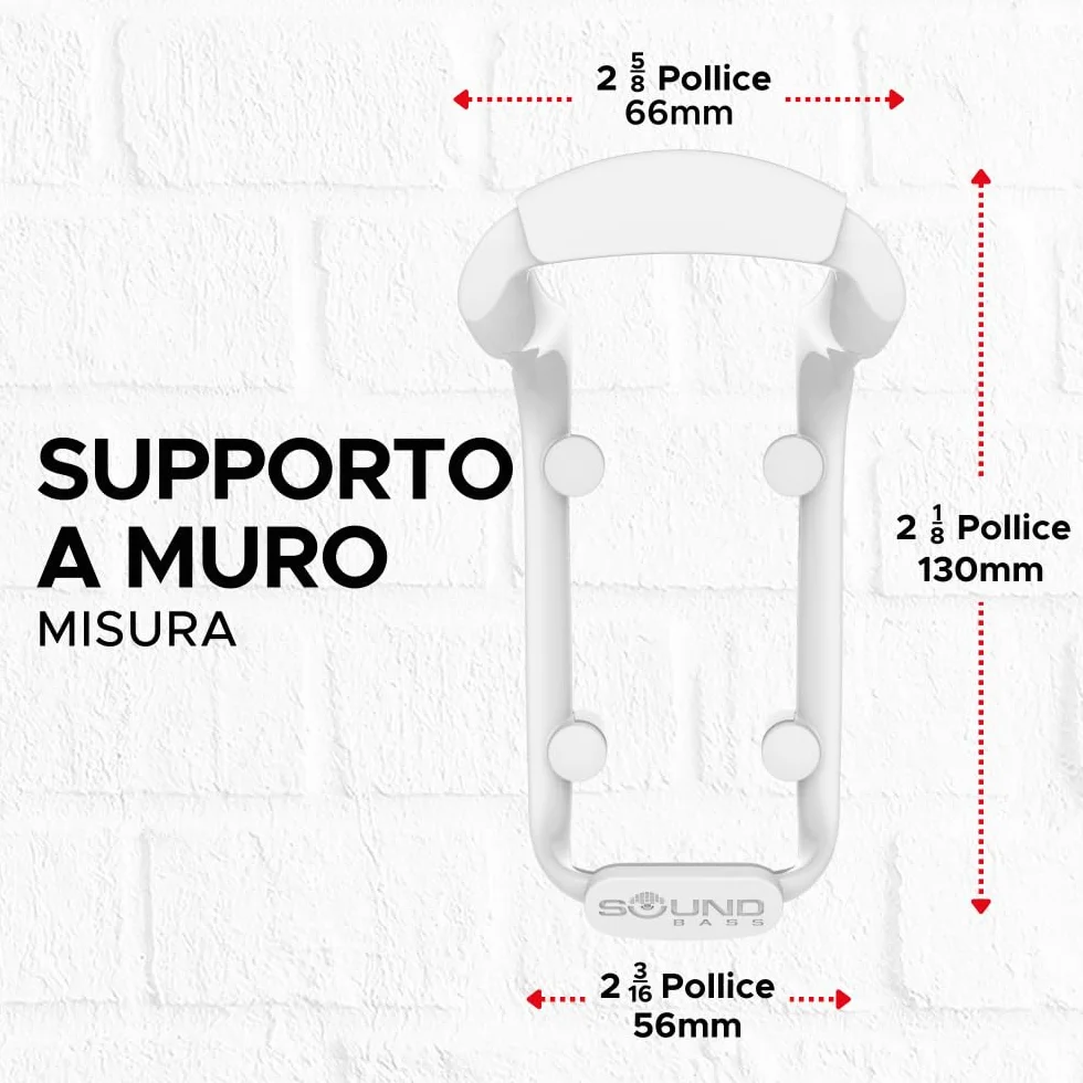 Sound bass staffa da parete per altoparlante Move, resistente alle intemperie, compatibile con Sonos Move e Move 2, con accessori di montaggio inclusi (Move 2 - Bianco)