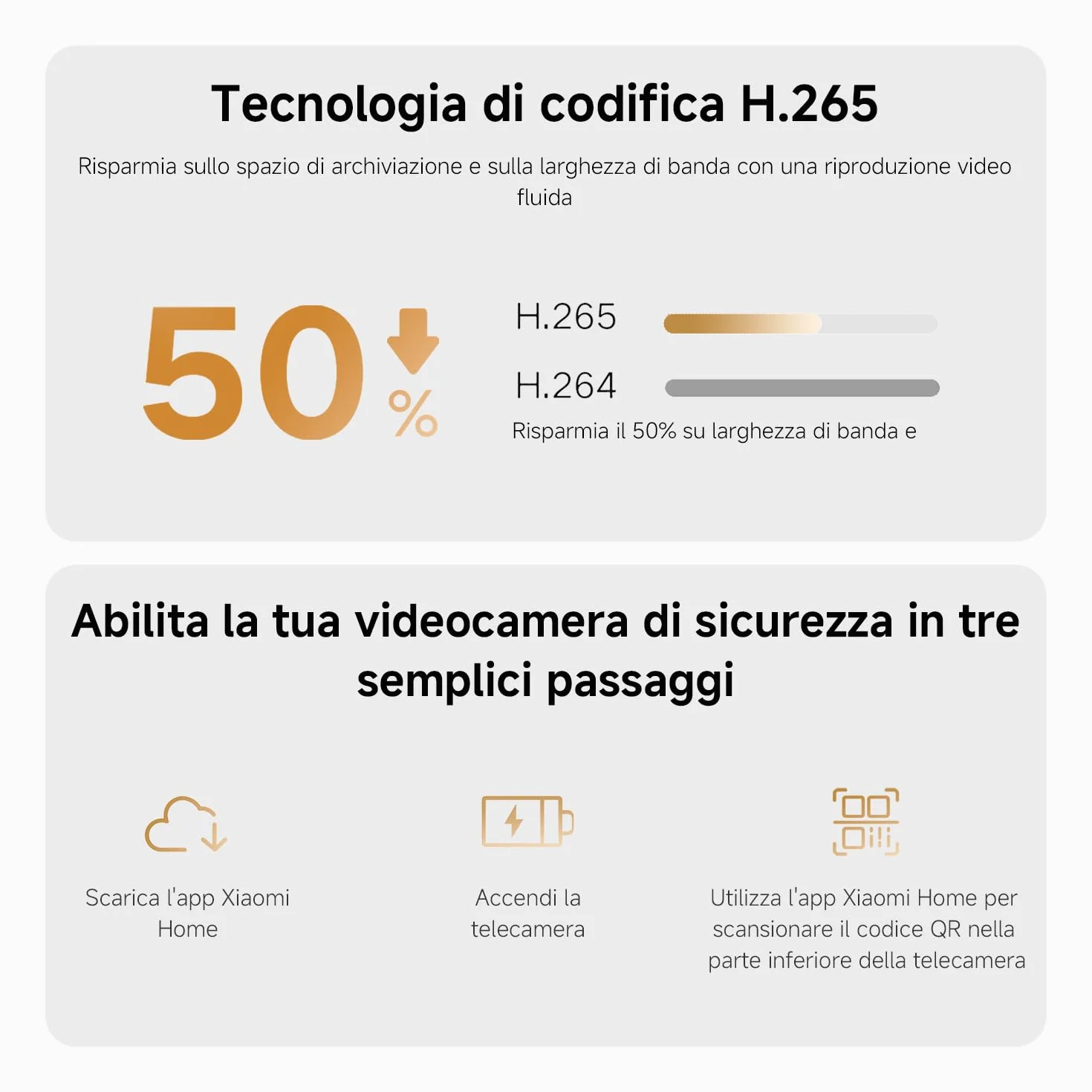 XIAOMI Smart Camera C301 (Videocamera di sorveglianza), risoluzione 2K, protezione privacy, visione notturna a colori, visione completa a 360°, rilvamento delle persone, audio bi-direzionale