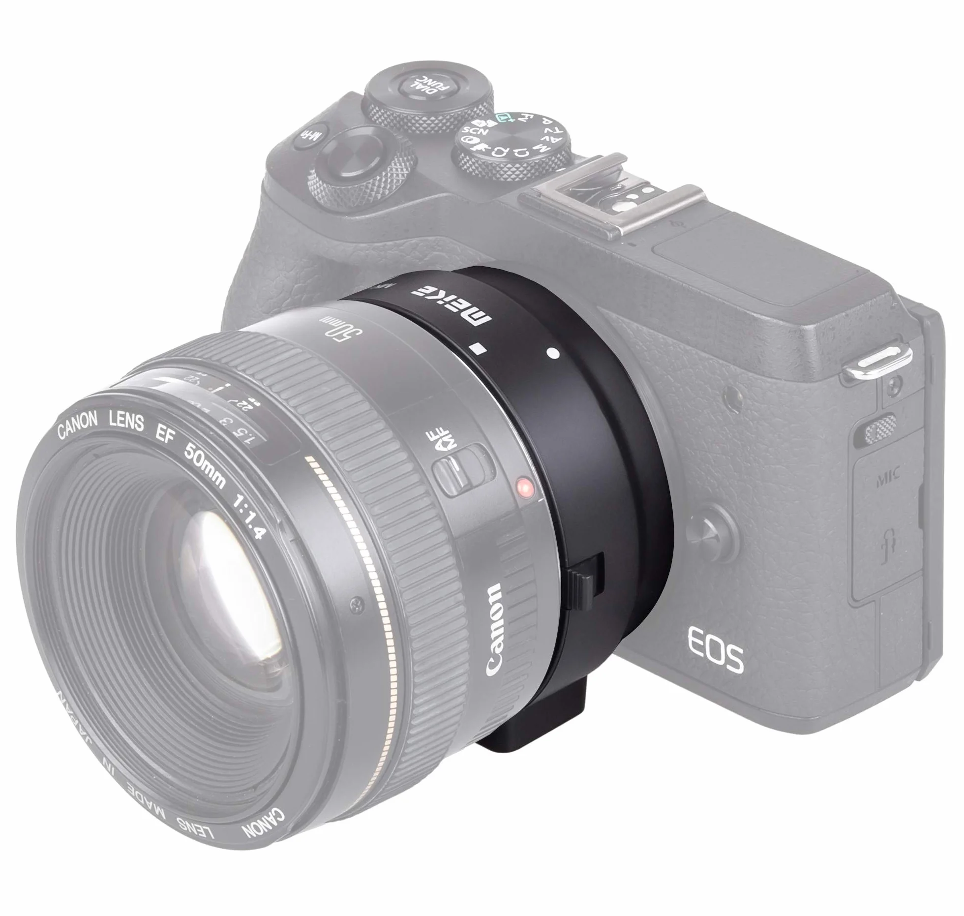 Adattatore AF autofocus compatibile con obiettivo Canon EF/EF-S e fotocamera EOS M MK-C-AF4