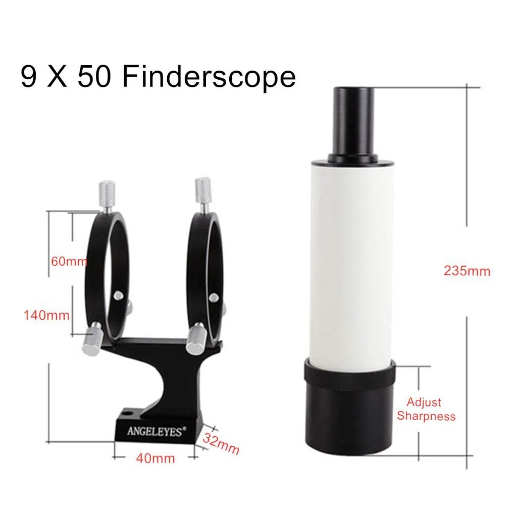 perfk 9X50mm Optic Guide con Staffa Fissa A per Accessori per Telescopi Astronomici