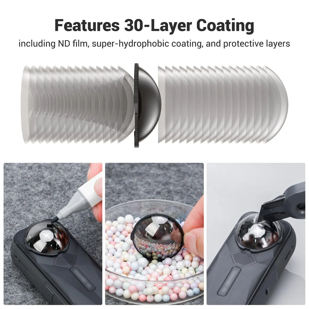 JJC X5 ND 64 Filtro Protezione lente per obiettivo Insta 360 X5 Accessori di protezione obiettivo