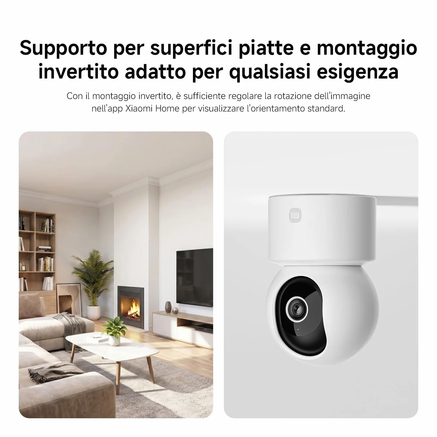 XIAOMI C302 Indoor WiFi Camera 2K (3MP) with Privacy Shield, 360° Vision Camera, AI Detection of Baby/Pets, Two-Way Audio, Ultra-Colors in Very Low Light, Alexa