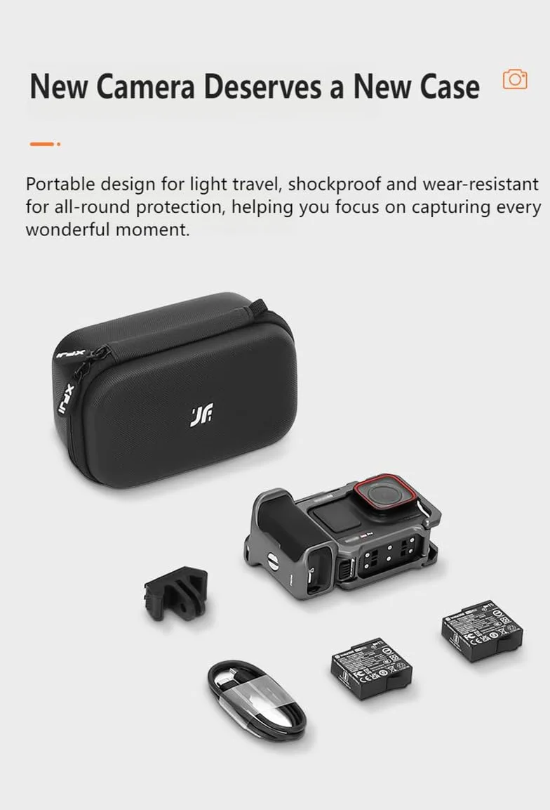 Custodia Impermeabile Antiurto per Insta.360 Ace Pro 2 Xplorer Grip Kit - Impugnatura, Batterie e Adattatore Sgancio Rapido