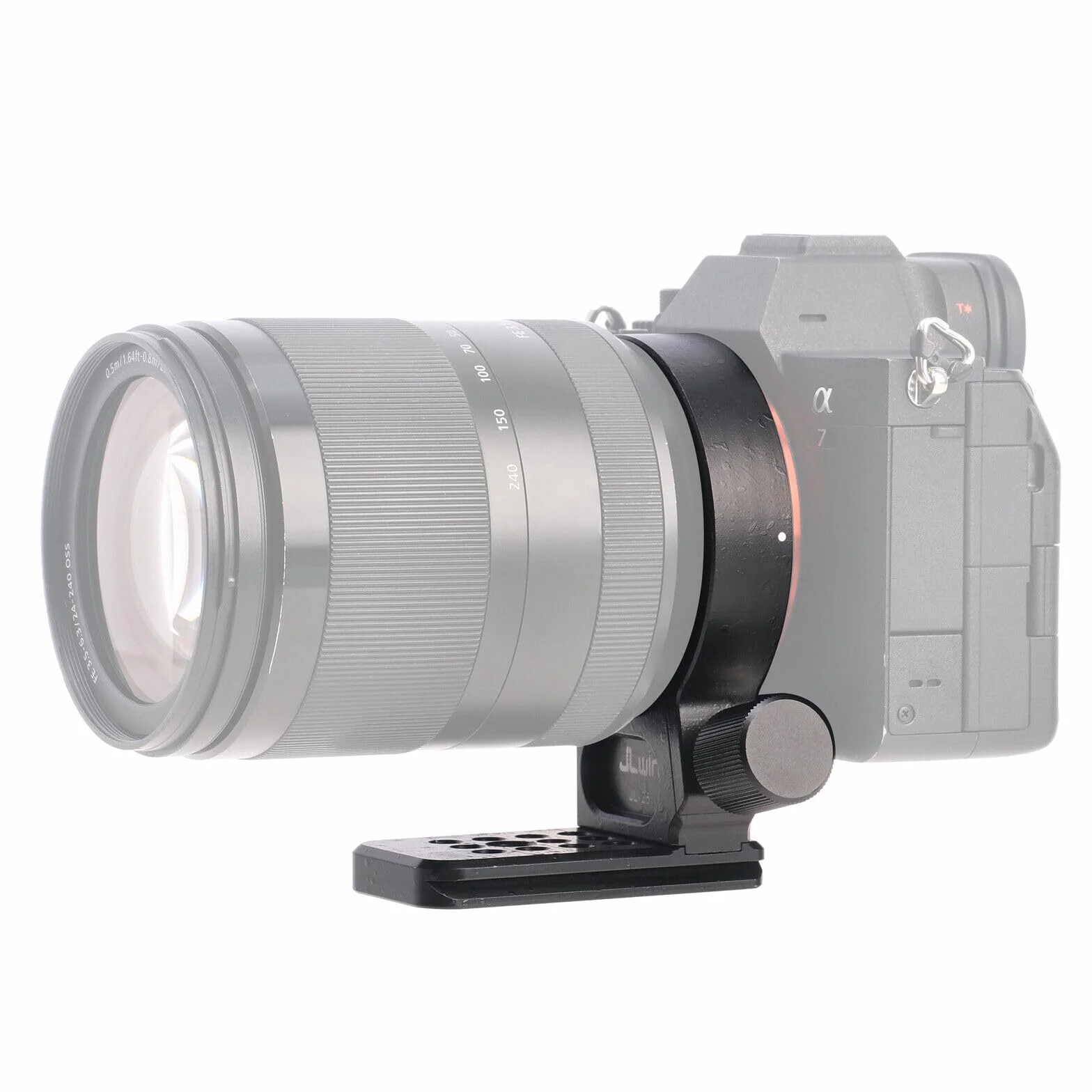 Hersmay Fascetta per treppiede in metallo da 61 mm per obiettivo Sony FE 24-240 mm f/3.5-6.3 OSS, 24-105 mm f/4 G OSS, 16-35 mm f/2.8 GM, 24-70 mm f/2.8 GM, 35 mm f/1.4 ZA, FE 28-70 mm F3.5-5.6 mm