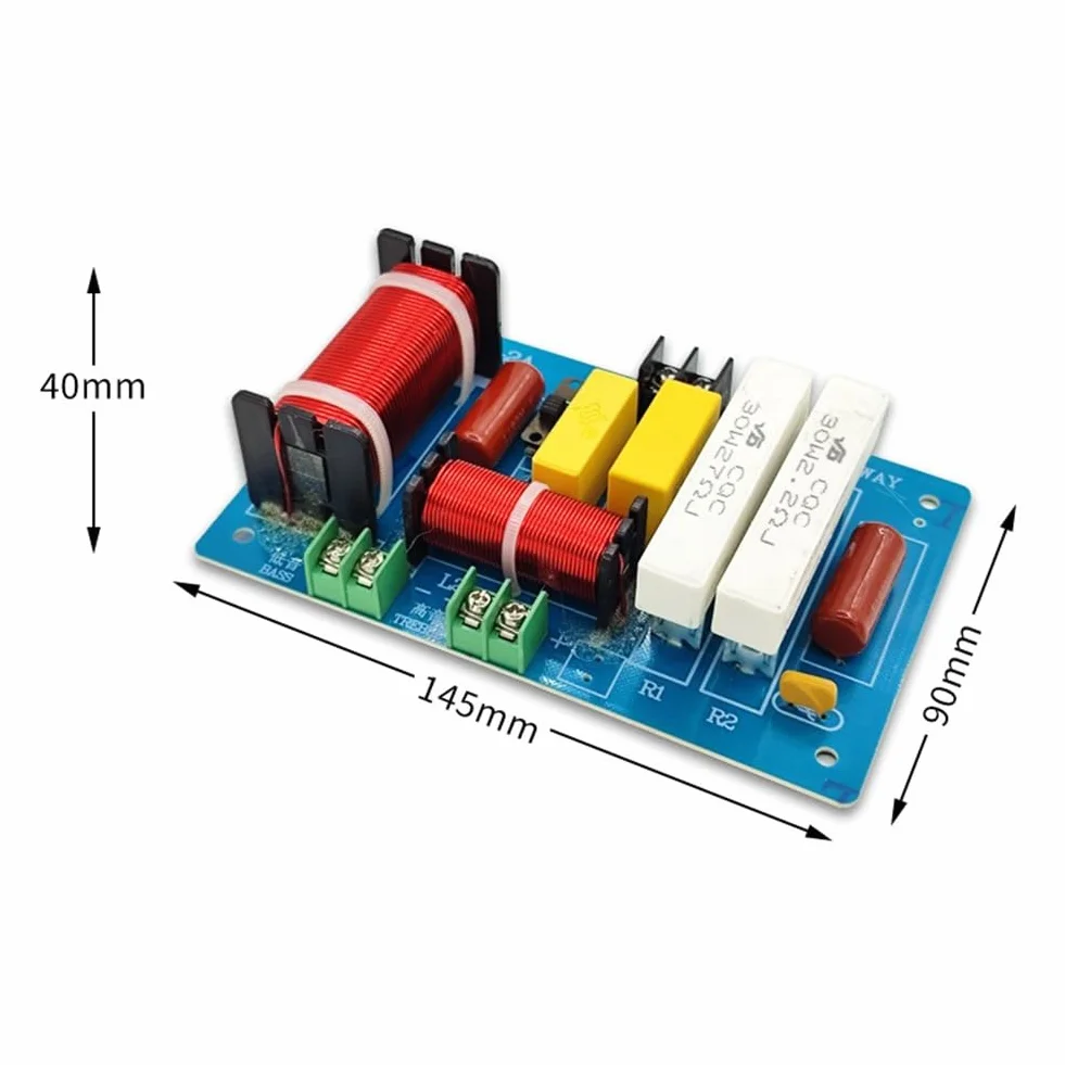 2 PC PA-2A Altoparlante A 2 Vie Crossover Alti + Subwoofer per Puri 450W Divisore di Frequenza Filtri PCB Fai da Te + Componenti Elettronici Fai da Te per la Casa