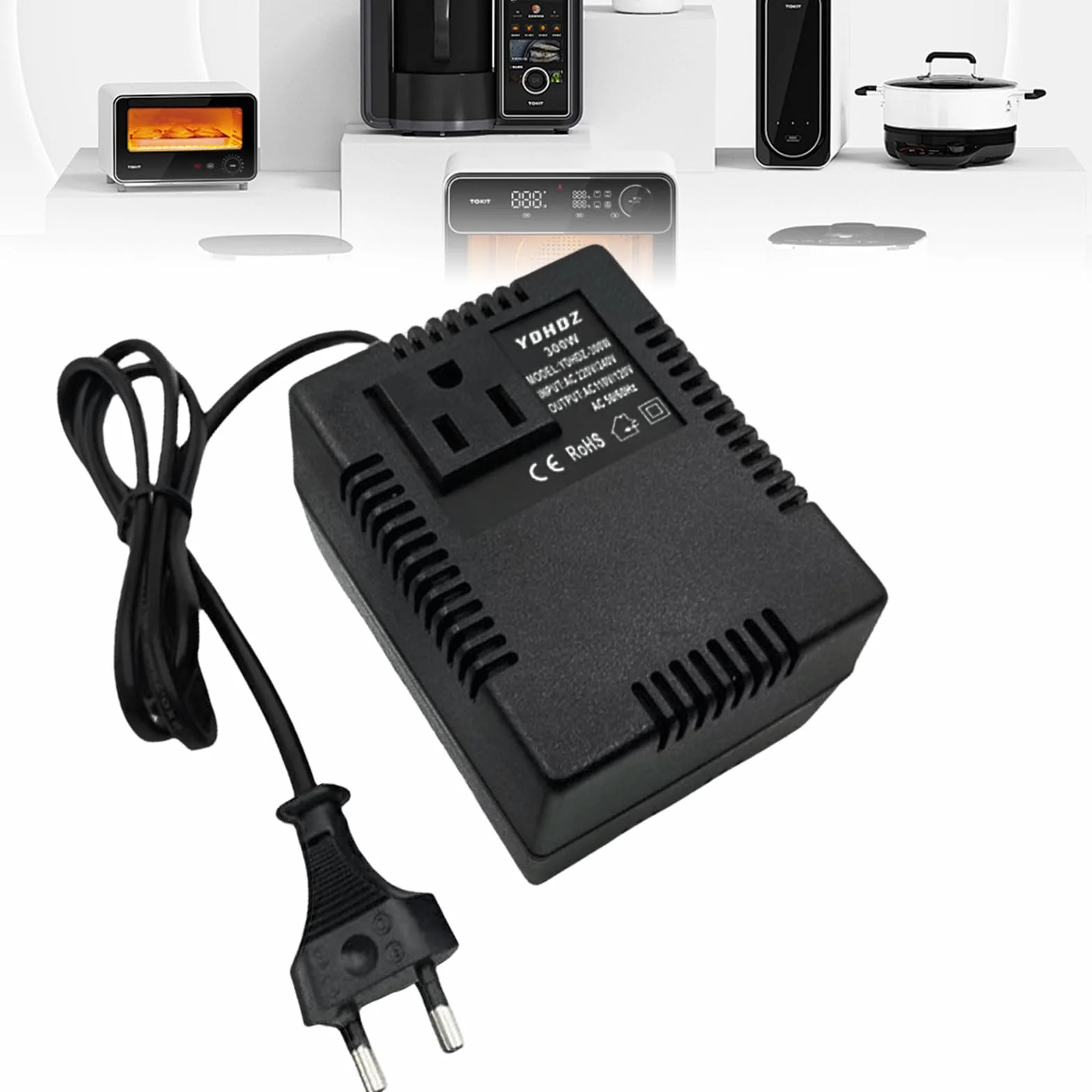 GBKDQQ Trasformatore di corrente 220 V a 110 V 300 W convertitore di corrente adattatore da viaggio spina europea