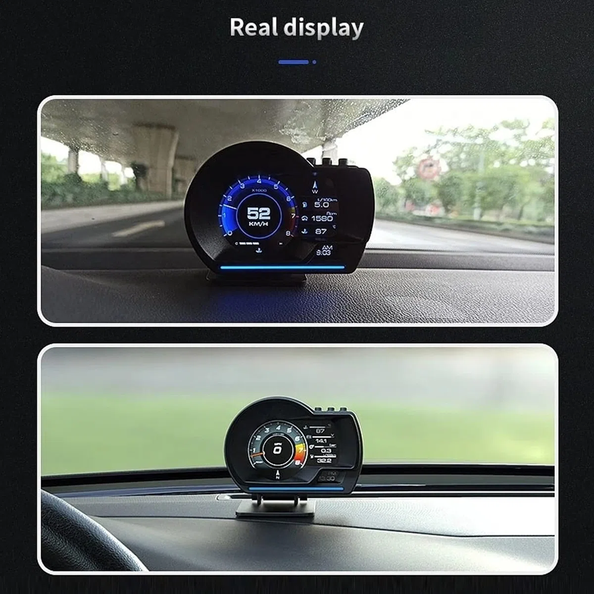 Display Head Up per Auto, OBD2 da 3 Pollici e Display della Velocità dello Schermo HUD per Auto in Modalità GPS con Potenti Funzionalità per Camion per Auto