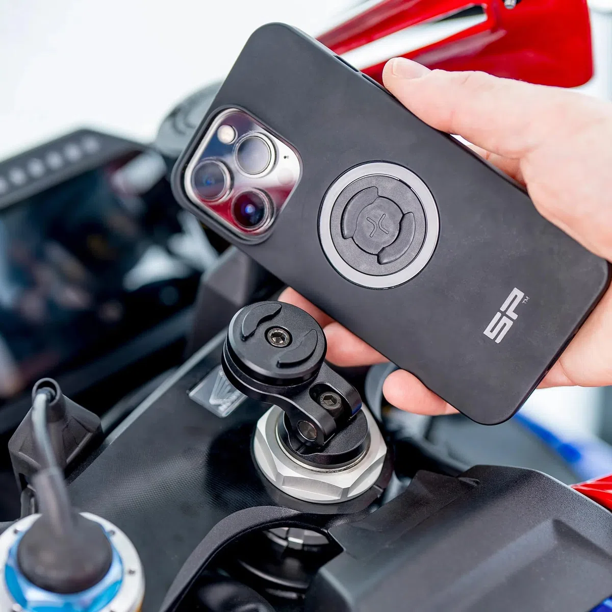 SP CONNECT Moto Stem Mount Pro | SPC+ | Supporto Smartphone Pro per Moto