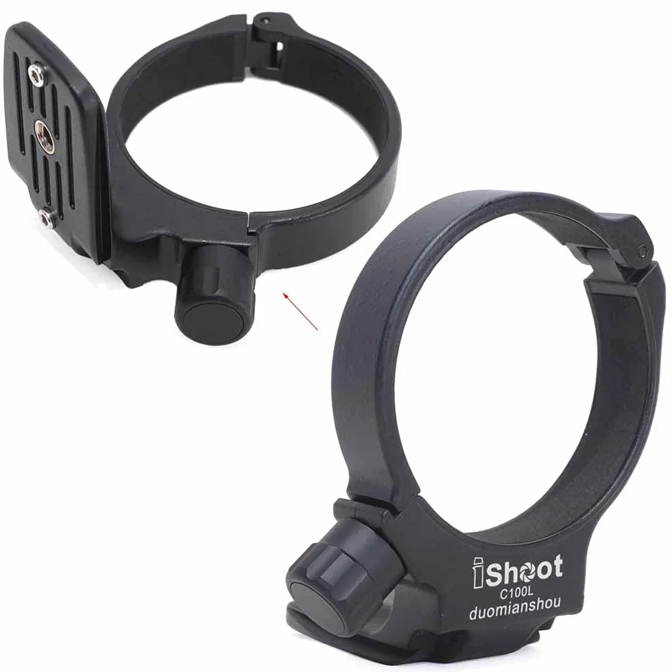 iShoot Metallo Treppiede Anello D Lens Collare Supporto Staffa di Supporto per Canon EF 100mm f/2.8L è USM Macro