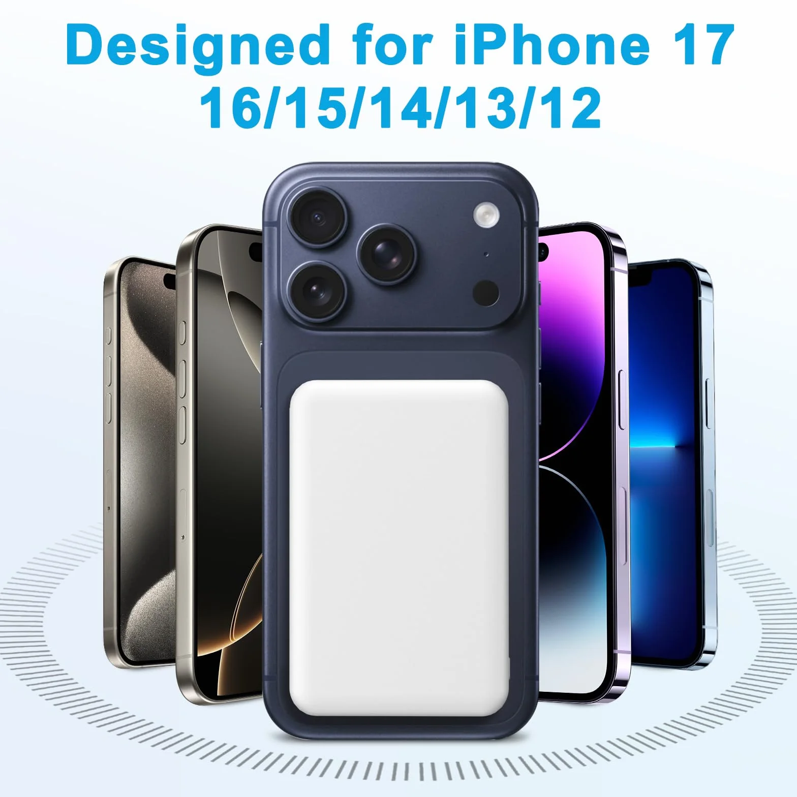AOGUERBE Power Bank 10000mAh, Caricabatterie Portatile, Wireless Magnetico PowerBank PD 22.5 W Ricarica Rapida con Display LED USB-C Batteria Esterna per iPhone17/16/15/14/13/12/Pro/Mini/Pro Max