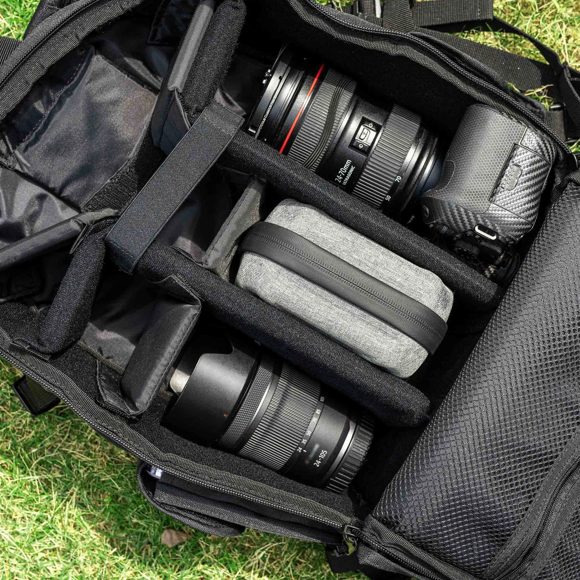 JJC Custodia per filtro per obiettivo fotocamera resistente all'acqua per 10 filtri tondi diametro fino a 95 mm - Fodera Tasche filtro Custodia per il trasporto Scatola con un panno in microfibra