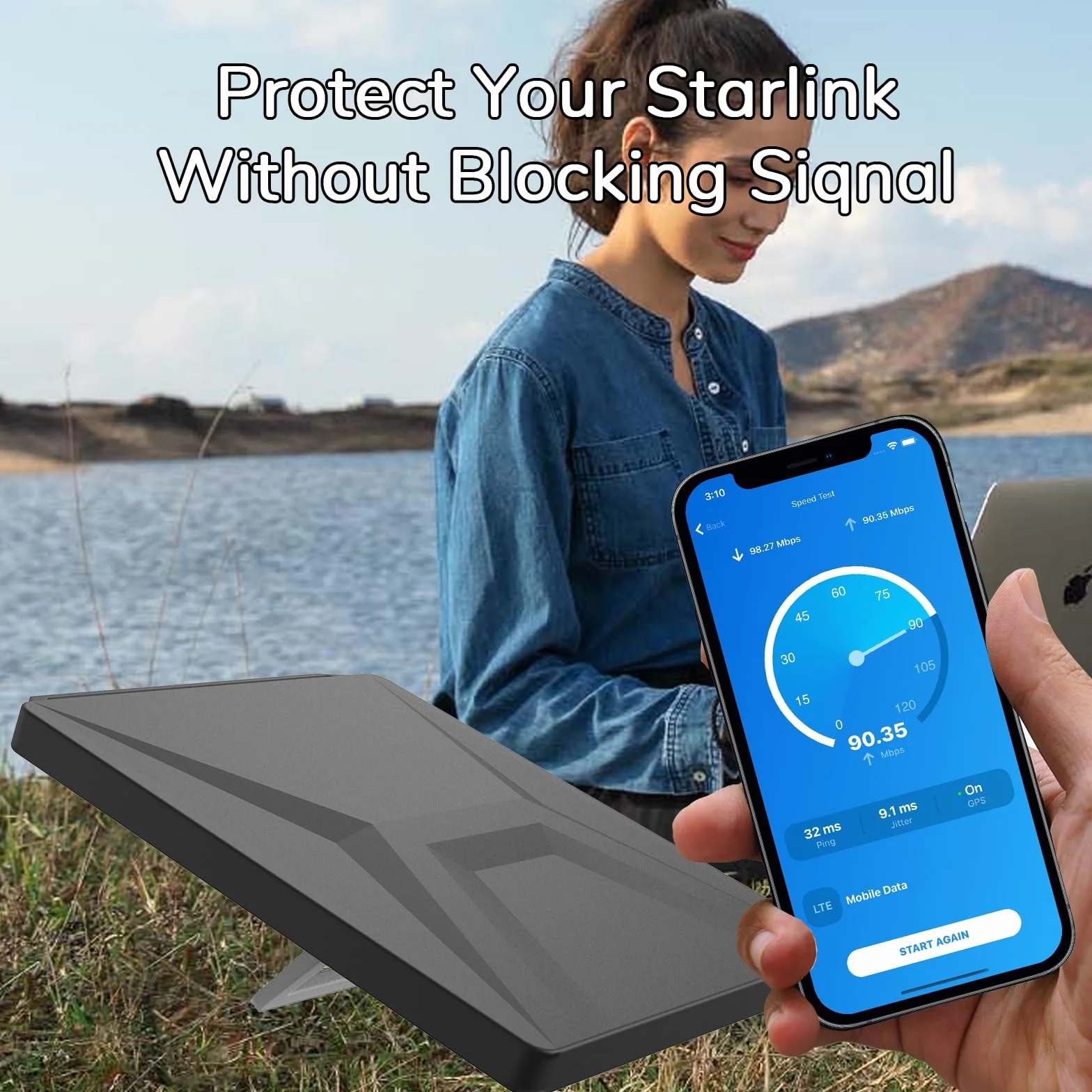 Starlink Mini Case in Silicone Anticolpo Antigoccia per Starlink Dishy Accessori da Viaggio Nero