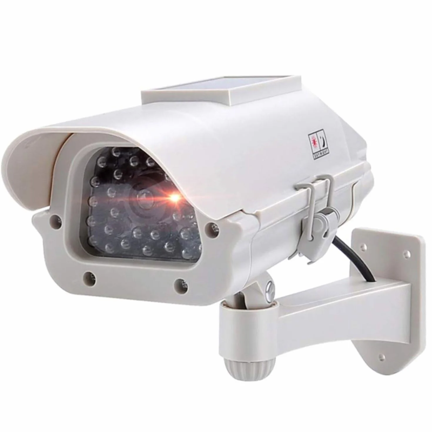 TronicXL Telecamera di sorveglianza solare di alta qualità, CCTV con LED lampeggiante, CCD professionale, per interni ed esterni