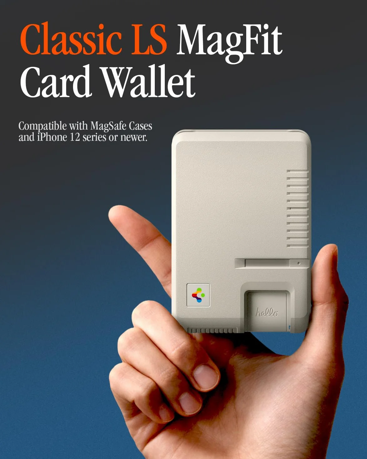 Spigen Classic LS Portafoglio (3 carte) MagSafe Wallet Magnetico Portacarte Compatibile con iPhone 17/16/15/14/13/12 Modelle, Accessori MagSafe - Stone