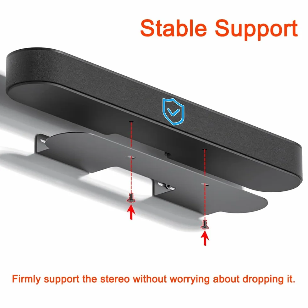TopHomer Supporto soundbar Sonos Beam staffa compatibile Gen 1 Gen 2 bianco