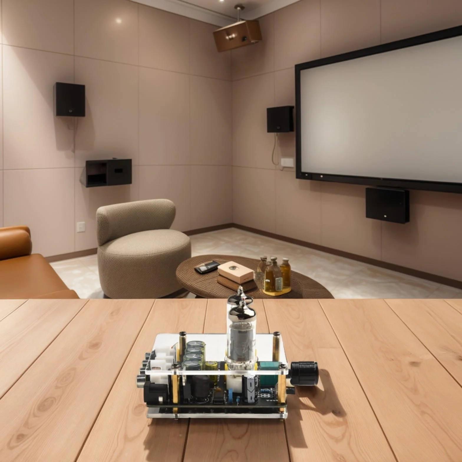Preamplificatore HiFi Tube 6A2 Home Theater equalizzatore preamplificazione guadagno tensione jack alimentazione 3,5/5,5 * 2,1 mm