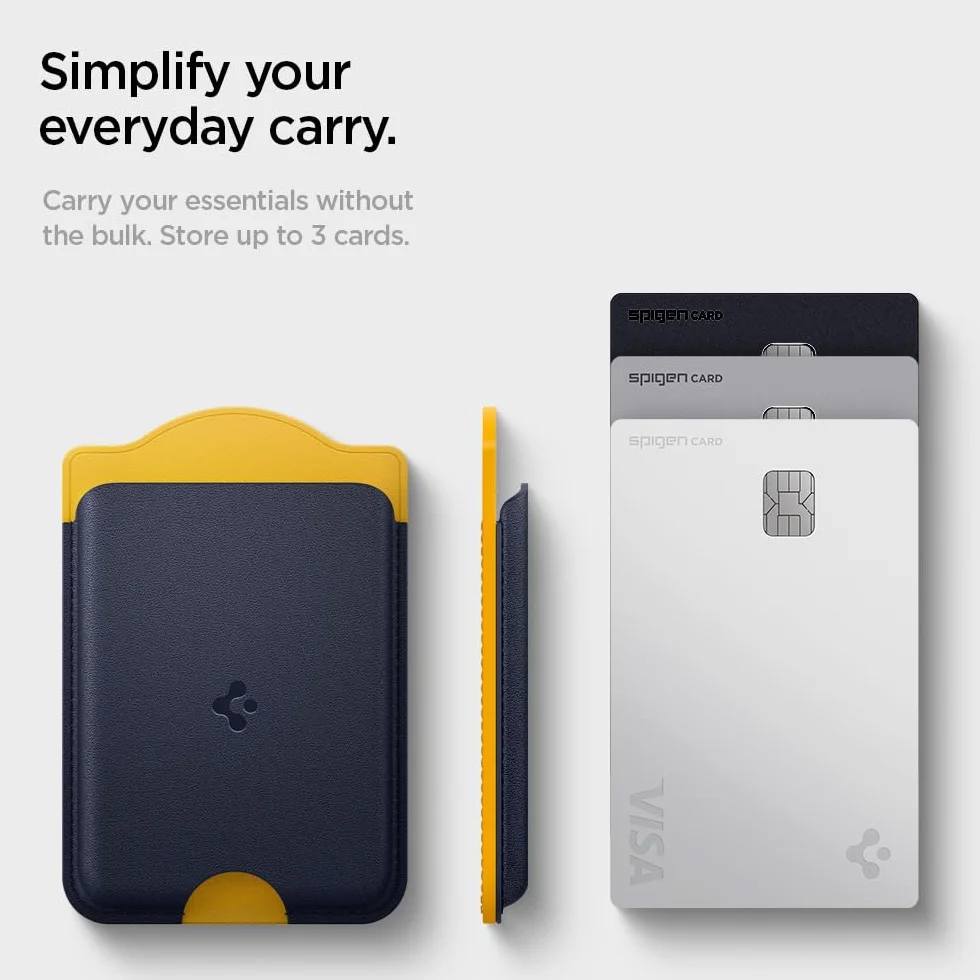 Spigen Nano Pop MagFit Portafoglio Magnetico Compatibile con Samsung Galaxy S26 & S25 Serie, S25 Edge e Z Fold 7 – Bluberry Navy